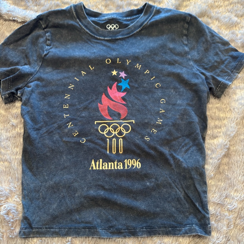 Heritage Centennial Olympic Games Kids Tee - Black